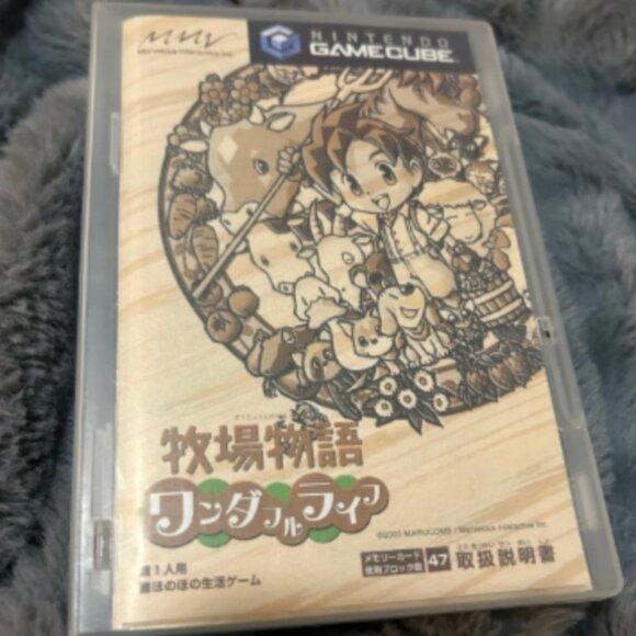 Harvest Moon Another Wonderful Life for Nintendo GameCube Japan DISC IS MINT - Picture 1 of 3